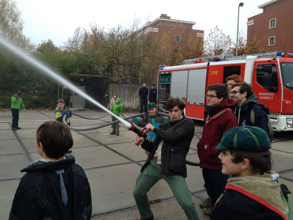 Sint-Martinus den XIIde - Bezoek Brandweer Welpen Kiewit